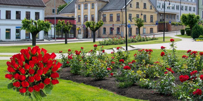 Доставка цветов Салдус (Латвия). Купить цветы в Салдусе