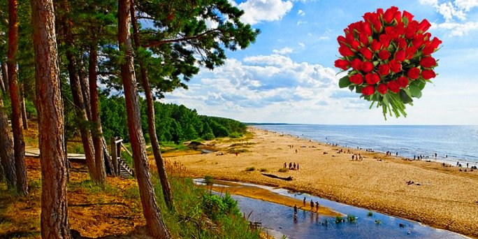 Доставка цветов Саулкрасты (Латвия). Купить цветы в Саулкрасты