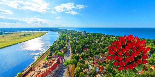 Ziedu piegāde Jēkabpils (Latvija). Nopirkt ziedus Jēkabpilī