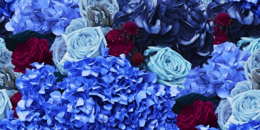 Purchase of a bouquet blue inexpensively. Order a blue flower bouquet in Riga, Latvia.