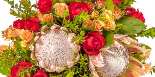 С чего начать заказ цветов в Риге: букет ирисов?