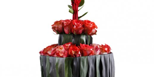 Как купить цветы в Риге: букет красных роз.