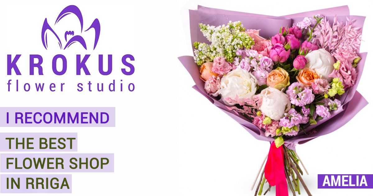Amelia is the best bouquets with delivery in Riga and across Latvia