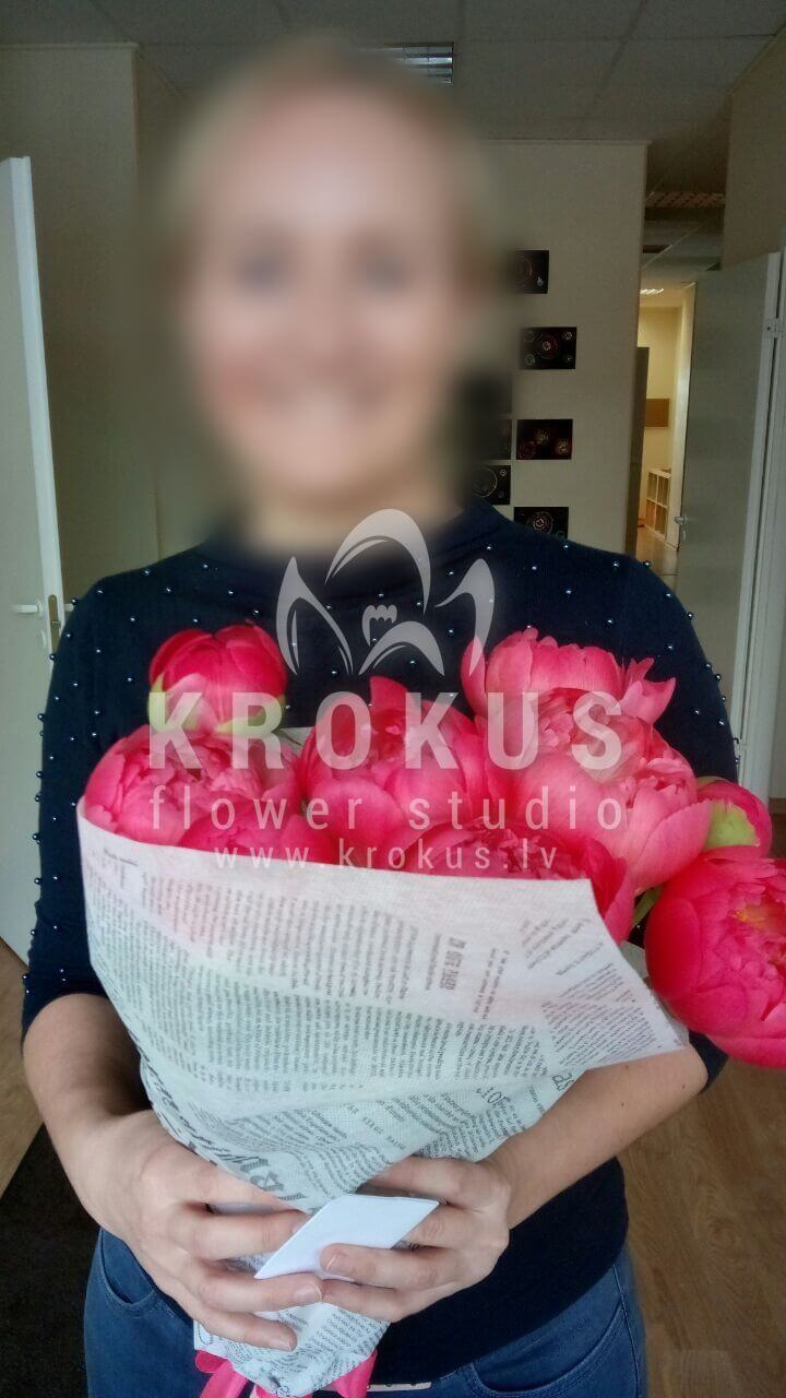 Deliver flowers to Rīga (peonies)