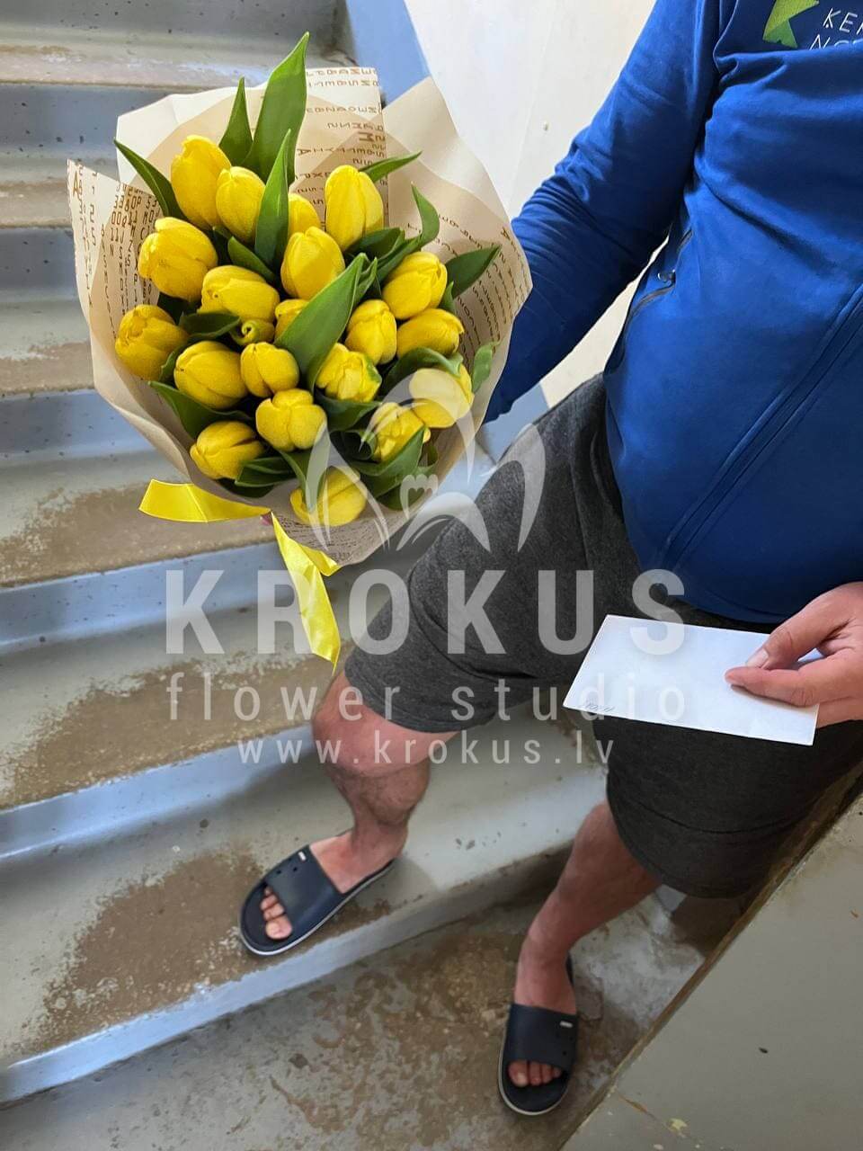 Доставка цветов в город Ķekava (тюльпаны)