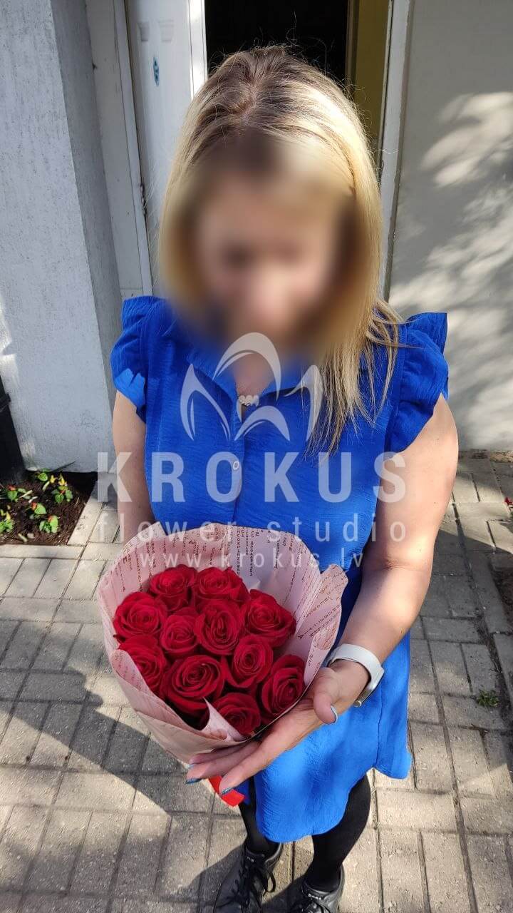 Ziedu piegāde Latvia Rīga (sarkanas rozes)