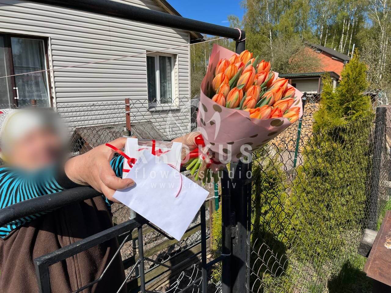 Deliver flowers to Medemciems (tulips)