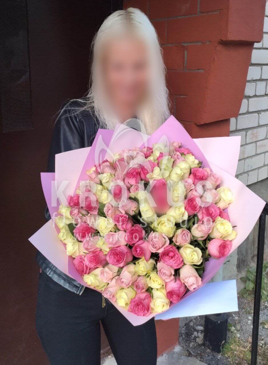 Deliver flowers to Baloži (pink roses)