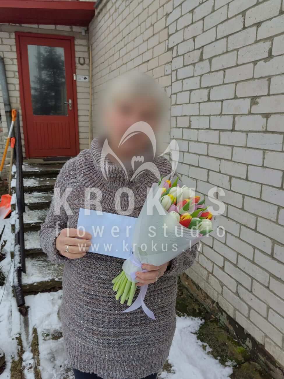 Доставка цветов в город Salaspils (тюльпаны)