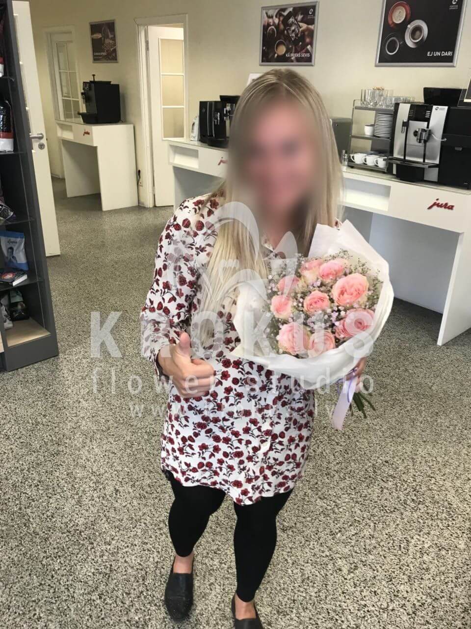 Доставка цветов в город Рига (розовые розыгипсофила)