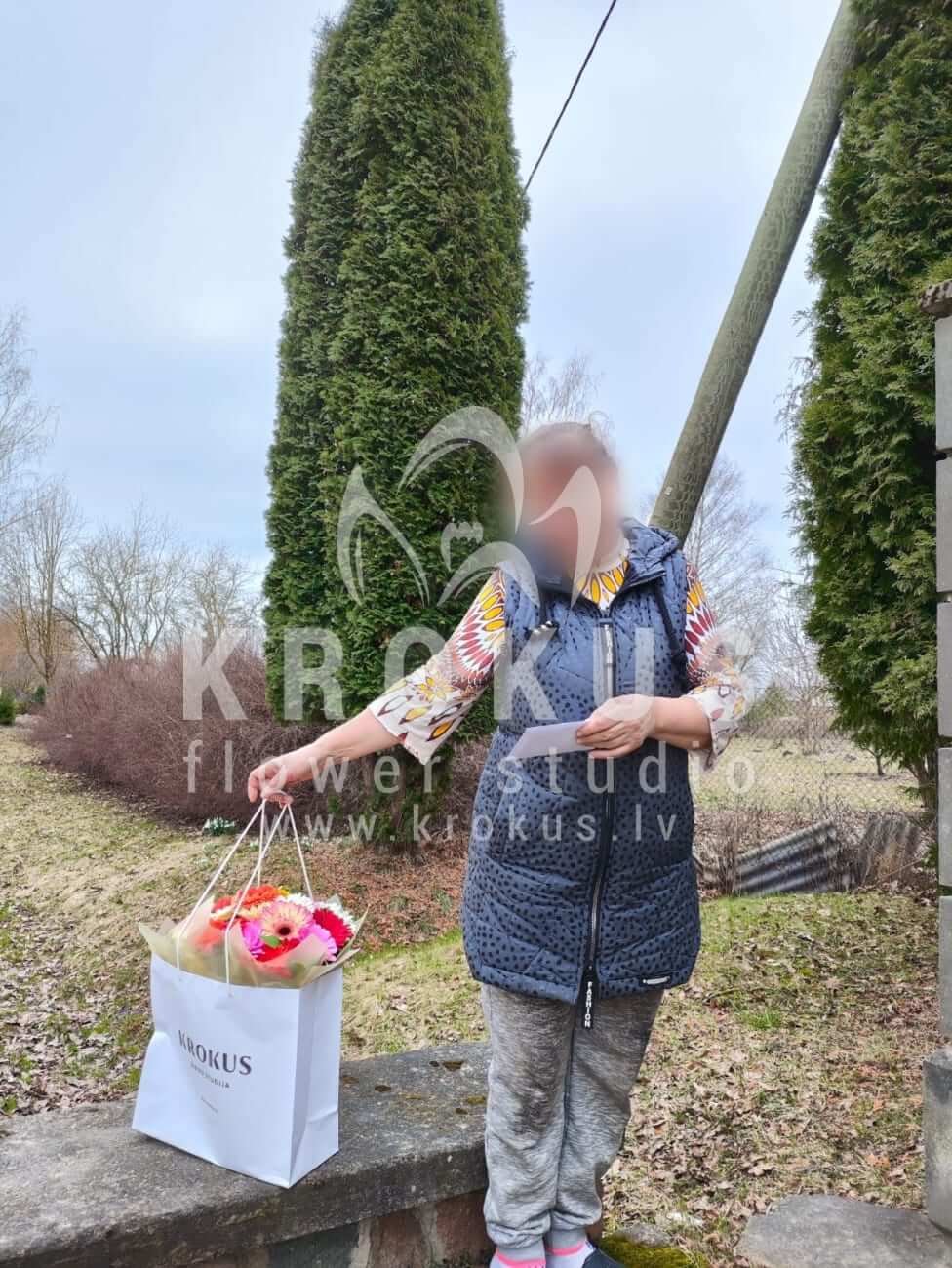 Ziedu piegāde Latvia Jelgava (salal (goltjēra)gerberas)