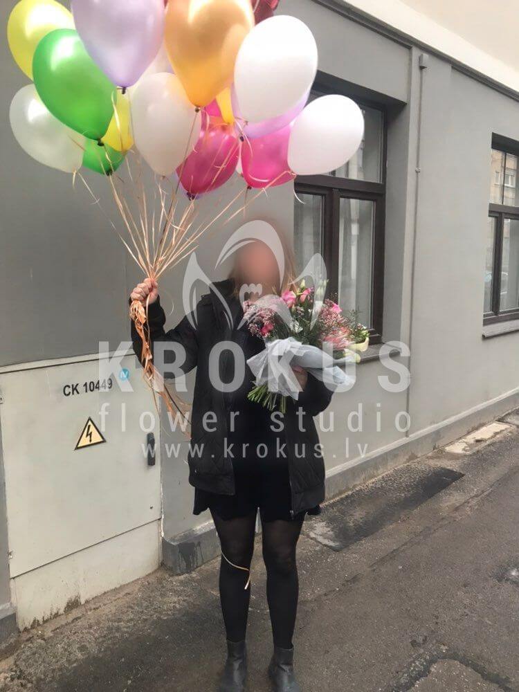 Deliver flowers to Rīga (shrub rosespink rosessugarbusheswaxflower)