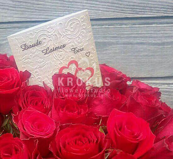 Deliver flowers to Talsi (red roses)