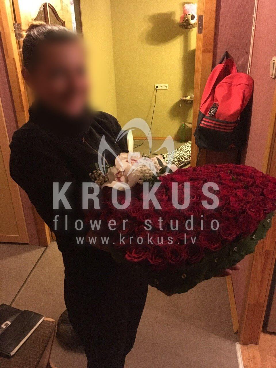 Deliver flowers to Rīga (red roses)