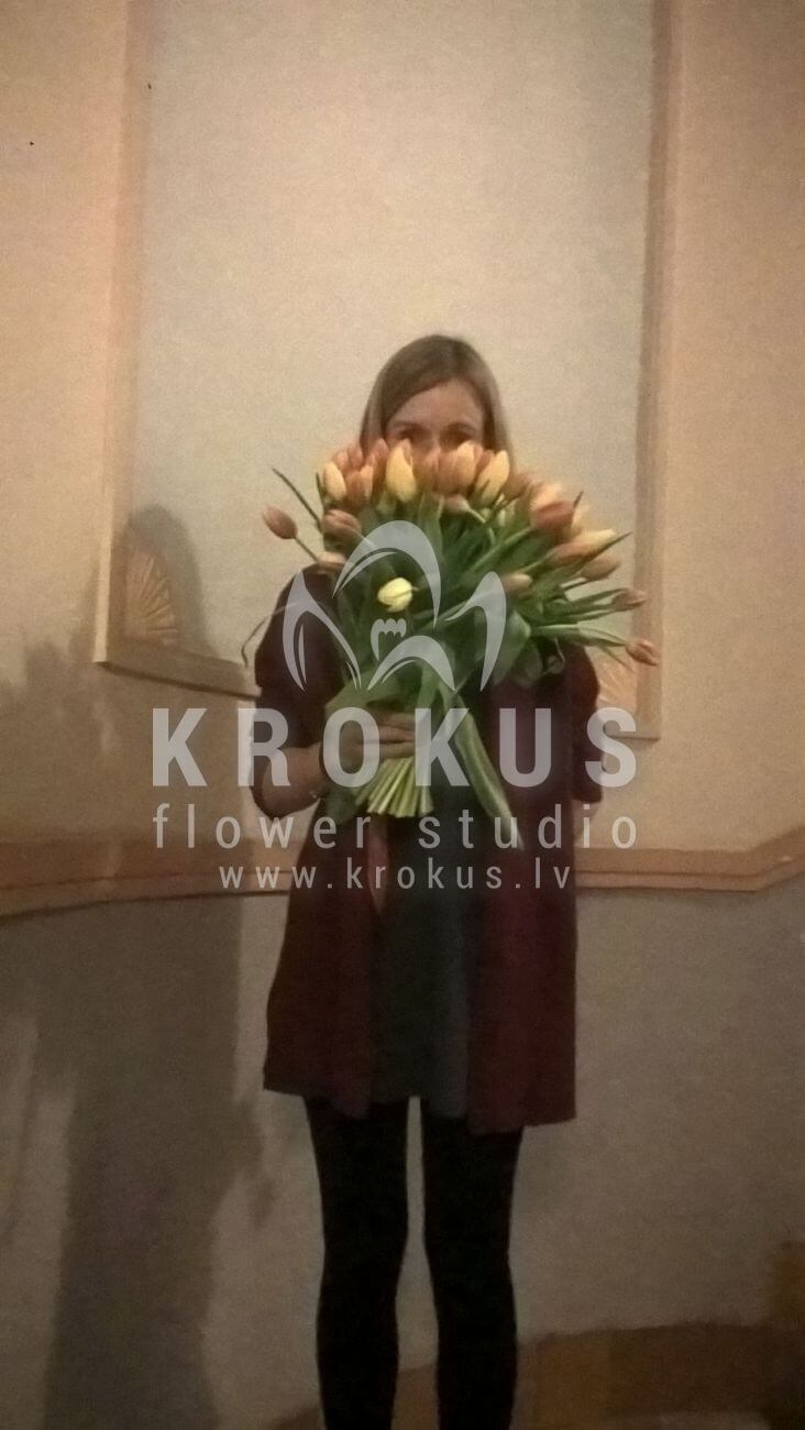 Deliver flowers to Latvia (tulips)