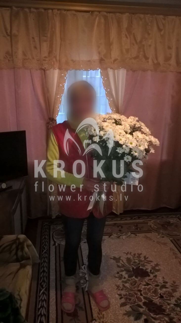 Deliver flowers to Latvia (chrysanthemumscamomiles)