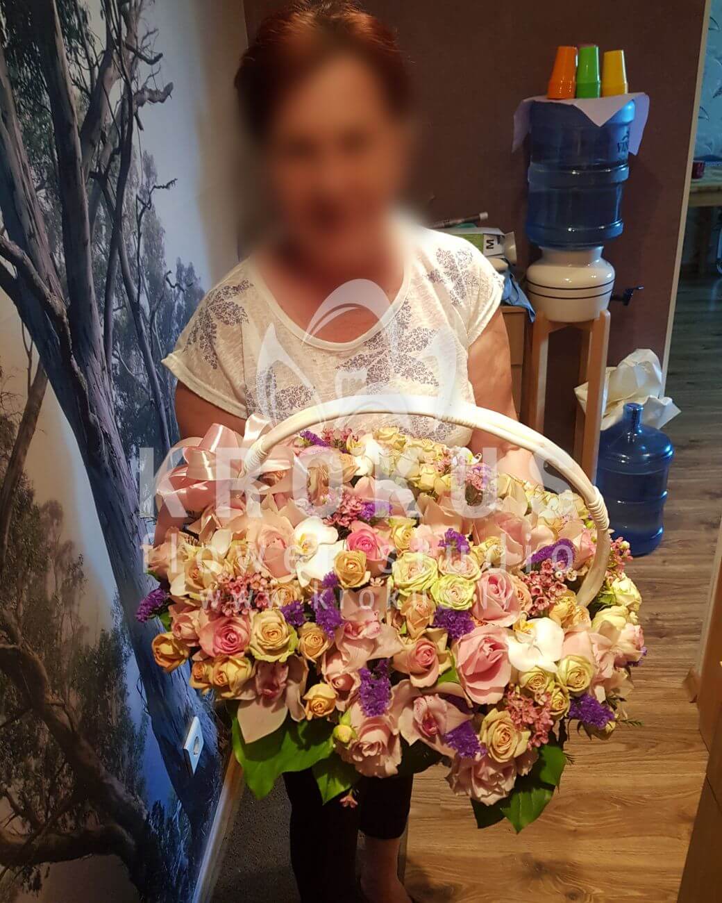 Ziedu piegāde Latvia Rīga (krūmrozesrozā rozesorhidejaswaxflowersalal (goltjēra)statice)