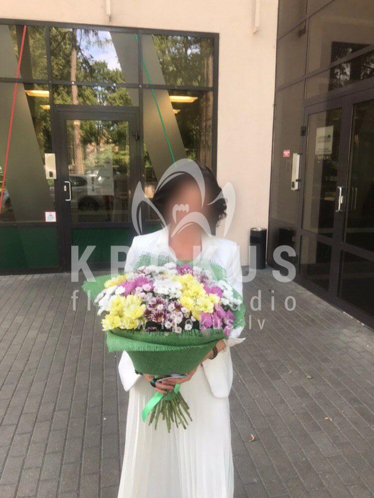 Ziedu piegāde Latvia Rīga (krūmrozeslotossorhidejasalstremērijaornithogalum (baltstarīte)eryngiumeikaliptspeonveidīgās rozessarkanas rozes)