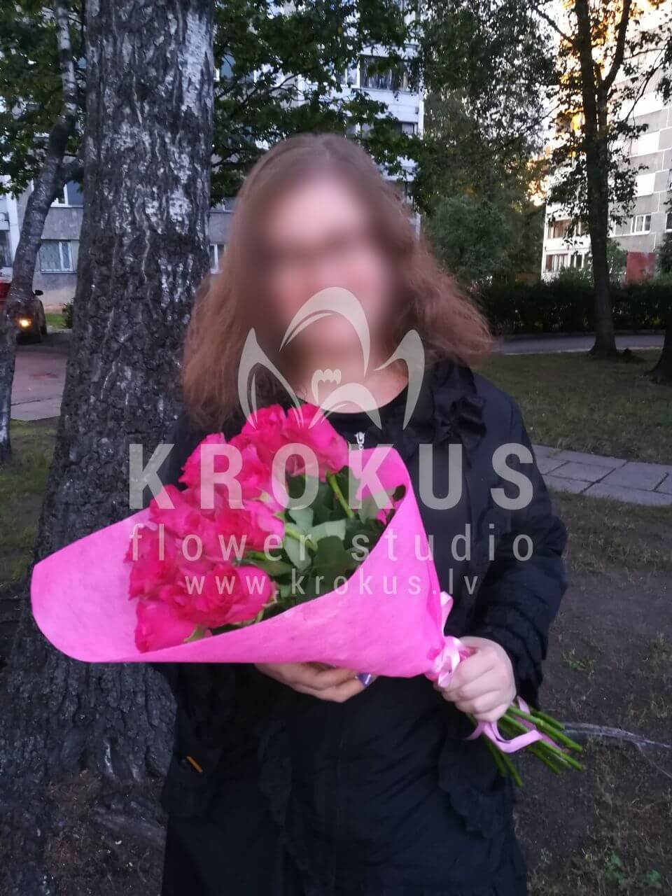 Ziedu piegāde Latvia Latvia (rozā rozes)