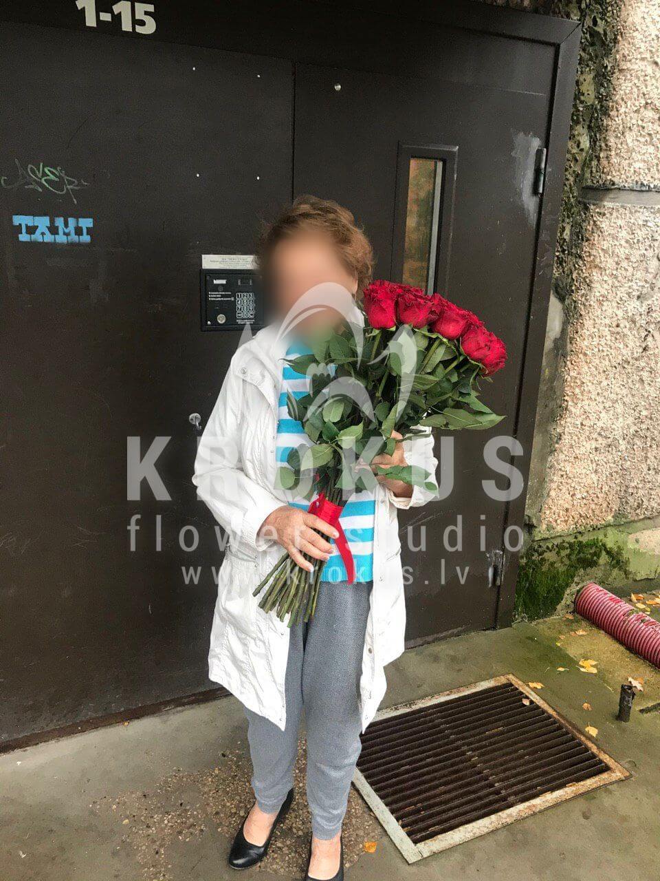 Доставка цветов в город Salaspils (красные розы)
