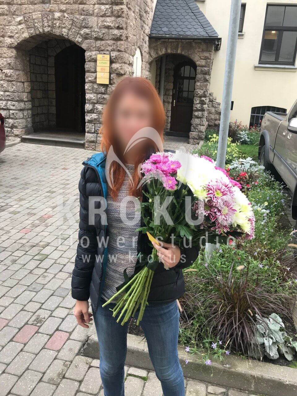 Deliver flowers to Rīga (chrysanthemums)