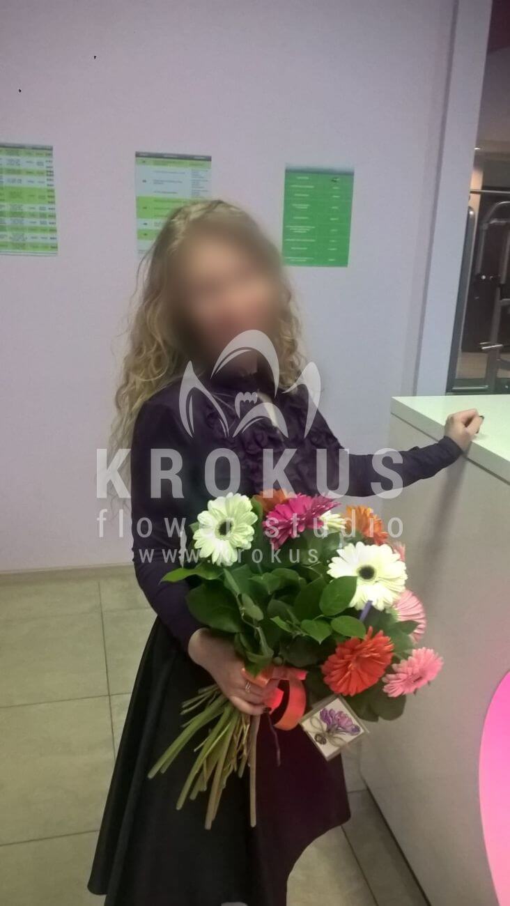 Доставка цветов в город Latvia (салалгерберы)