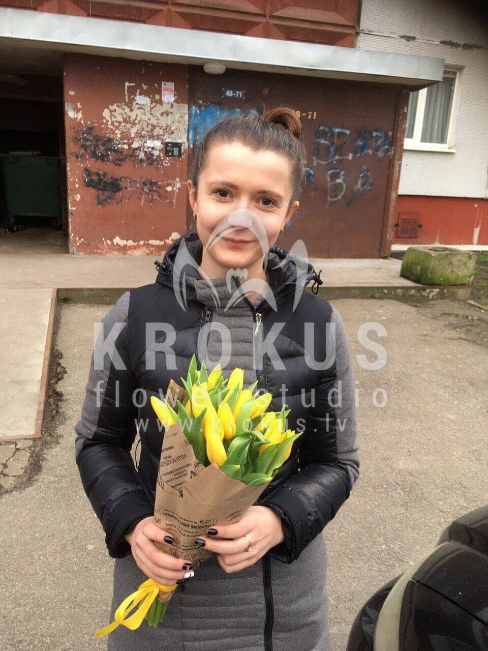 Доставка цветов в город Рига (тюльпаны)