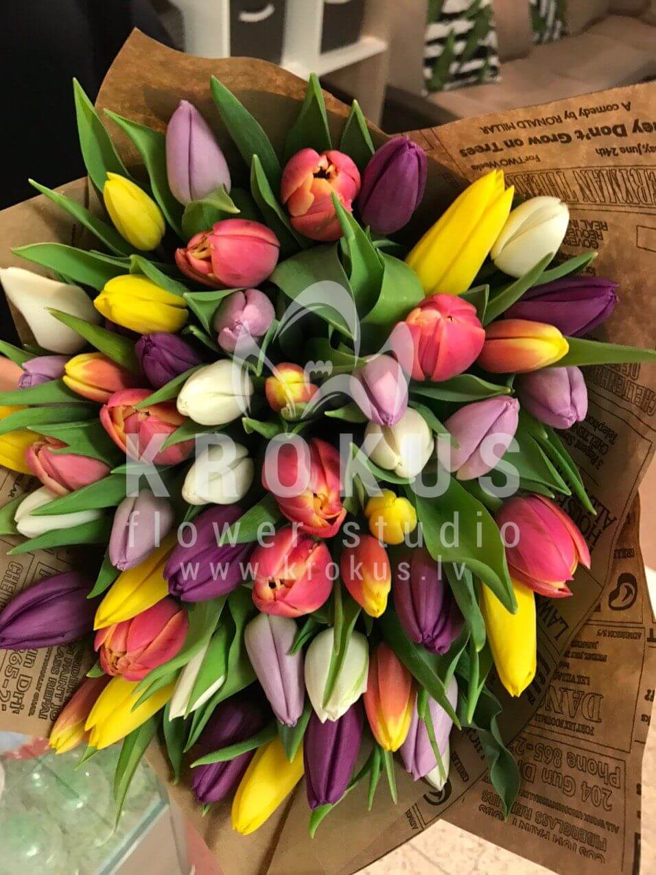 Deliver flowers to Rīga (tulips)