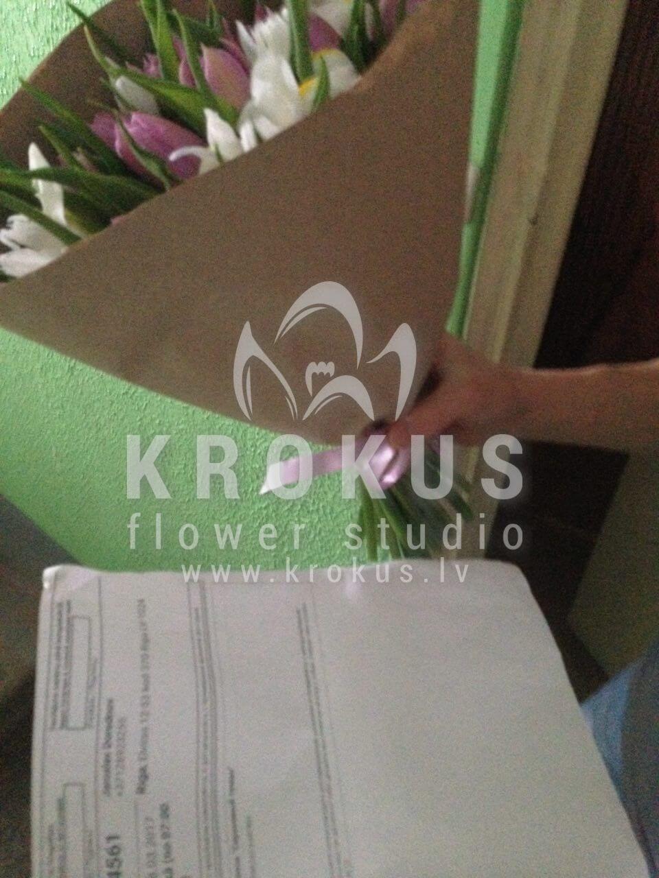 Deliver flowers to Latvia (tulipsfreesiapeony tulips )