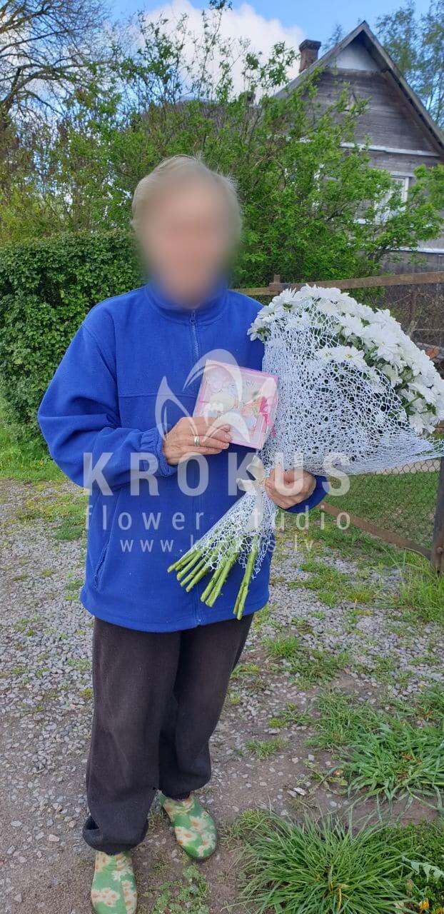 Deliver flowers to Vecumnieki (camomiles)