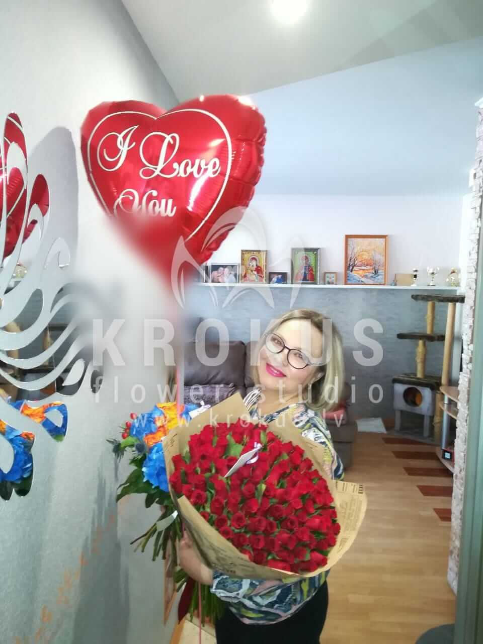 Доставка цветов в город Ulbroka (красные розы)