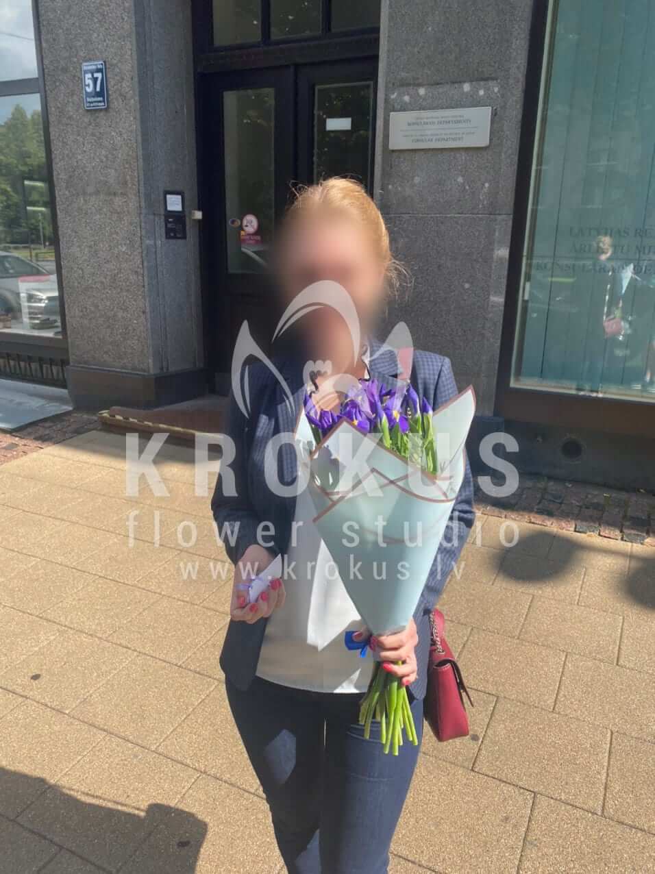 Deliver flowers to Rīga (irises)