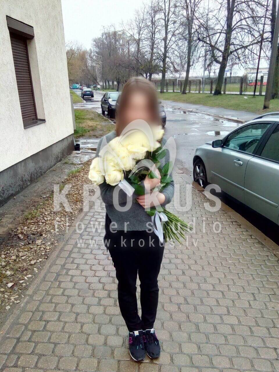 Доставка цветов в город Latvia (cиние розы)