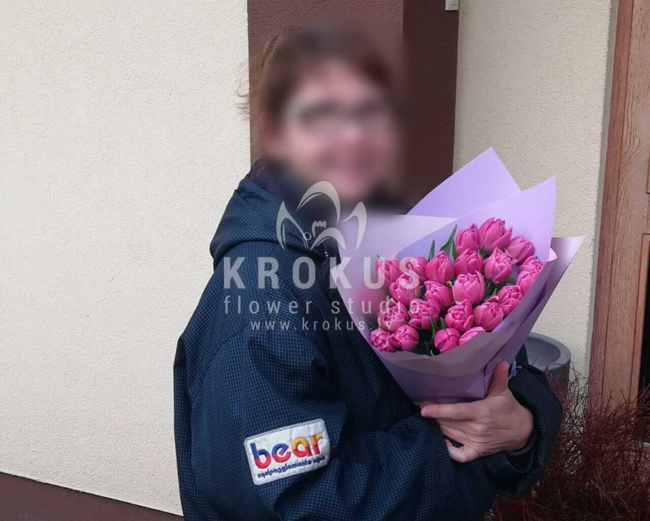 Доставка цветов в город Jūrmala (тюльпаныпионовидные тюльпаны)