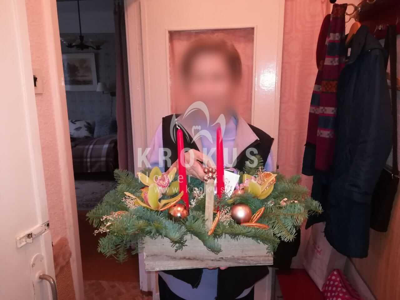 Доставка цветов в город Рига (декорель  нобилисстатица)
