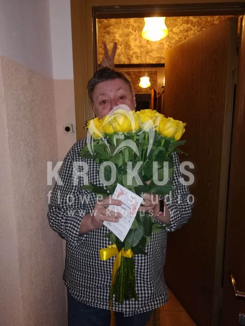 Доставка цветов в город Jūrmala (желтые розы)