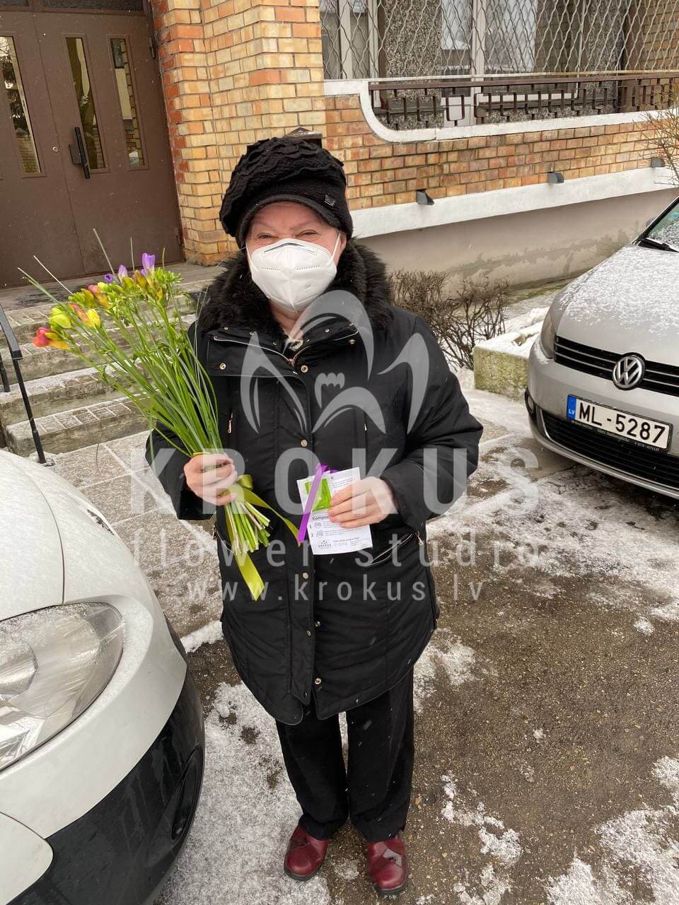 Deliver flowers to Rīga (freesia)