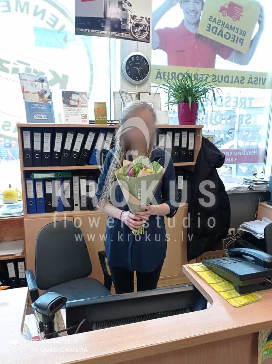 Deliver flowers to Saldus (tulips)