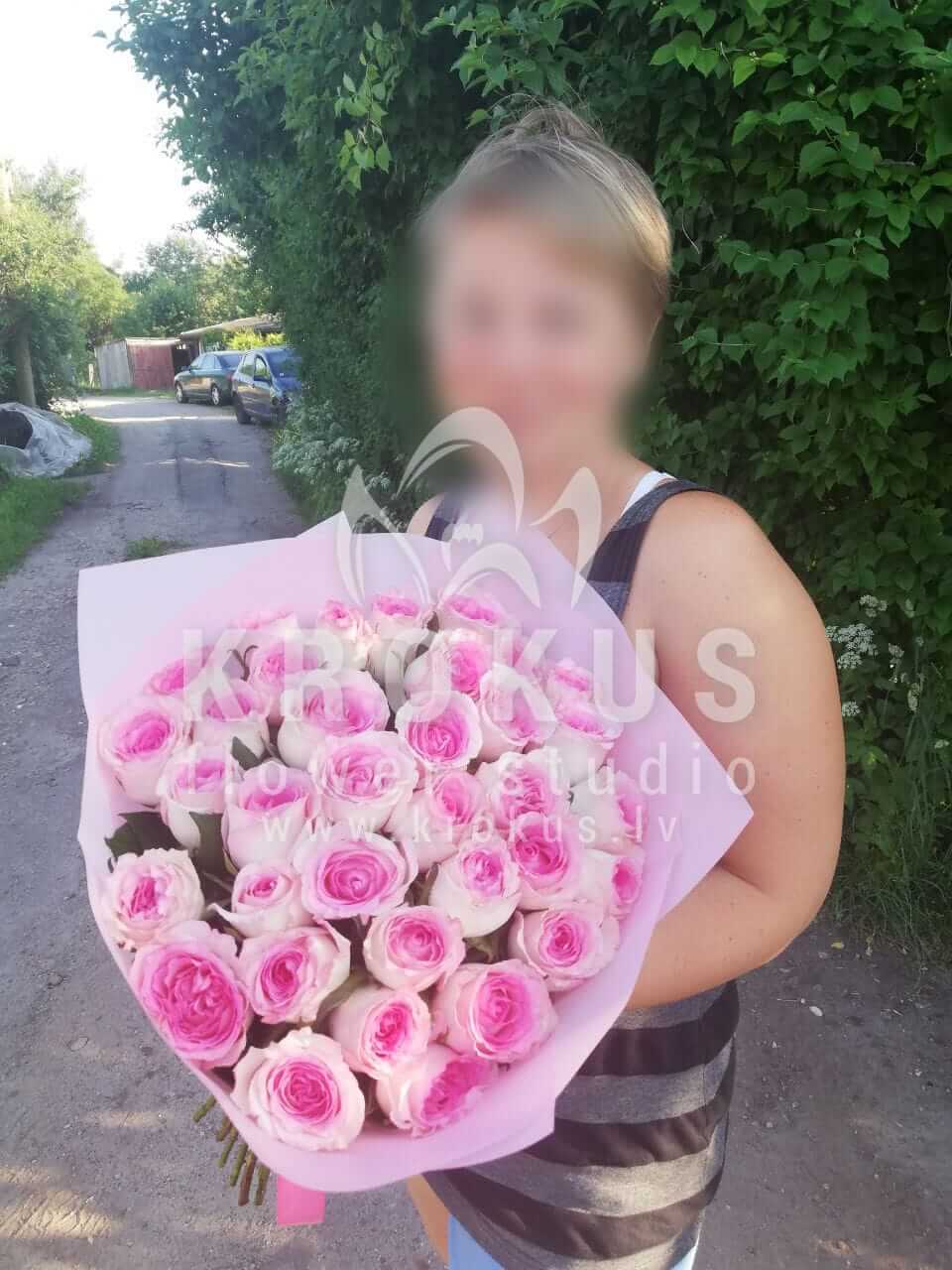 Deliver flowers to Rīga (pink roses)