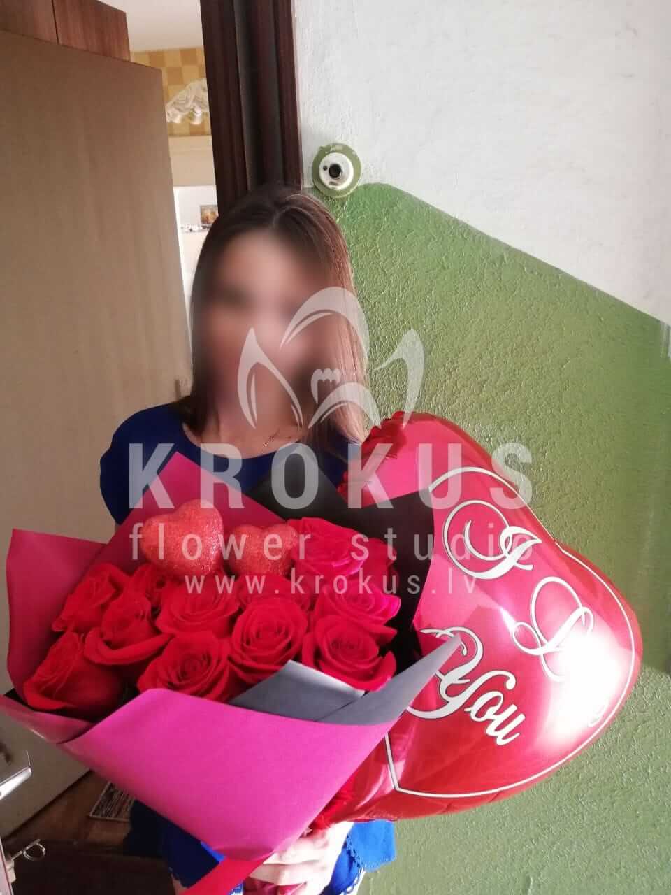 Доставка цветов в город Salaspils (красные розы)
