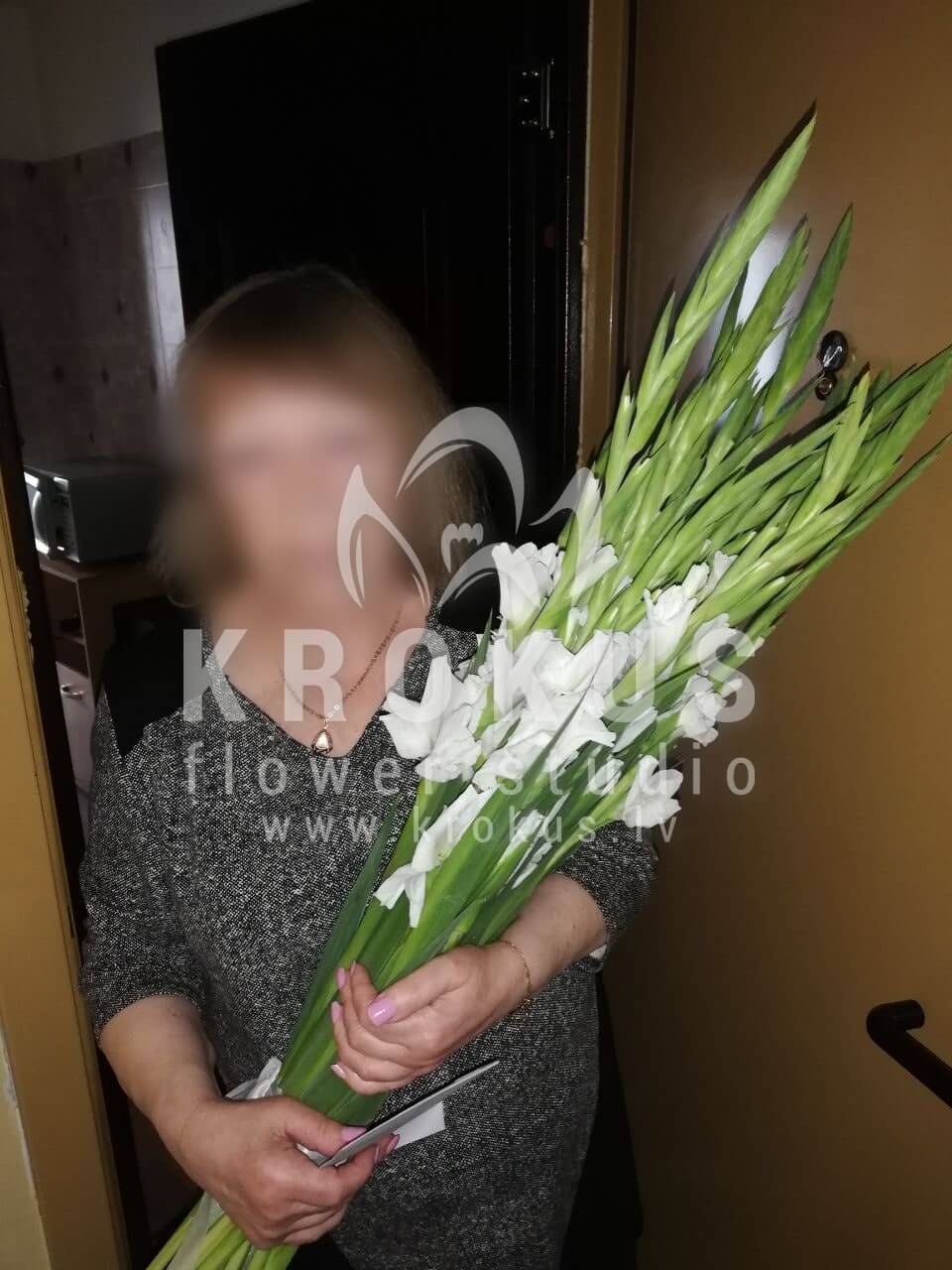 Ziedu piegāde Latvia Rīga (divkrāsu rozeseikaliptspeonveidīgās rozes)