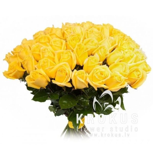 Yellow roses 50см