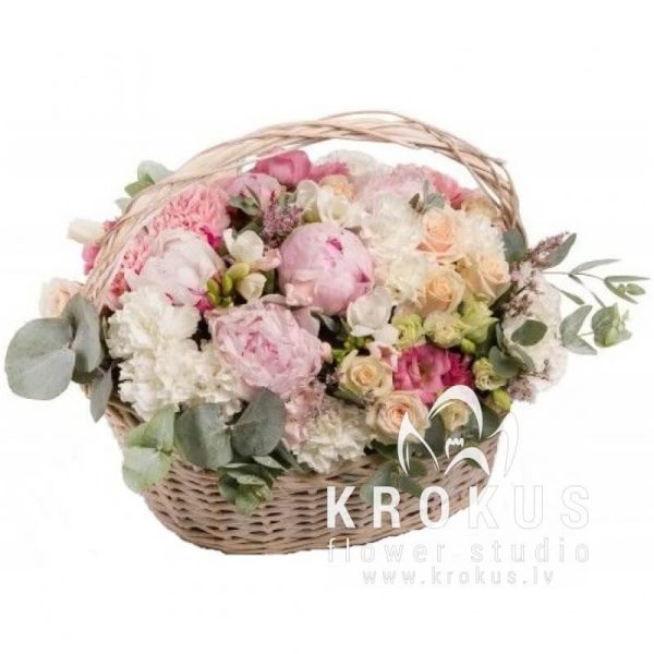 Корзина цветов "Беатрис"