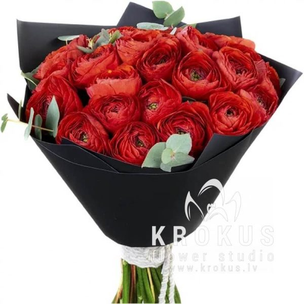 Bouquet of red ranunculus