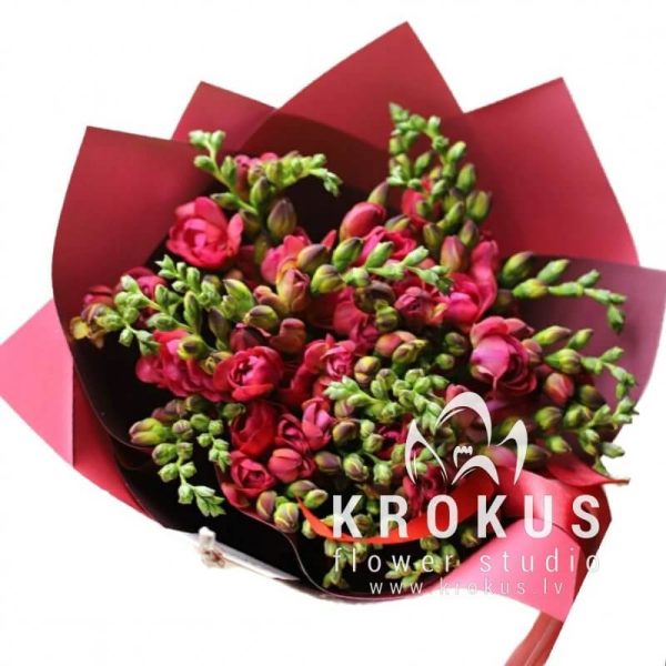 Red freesias