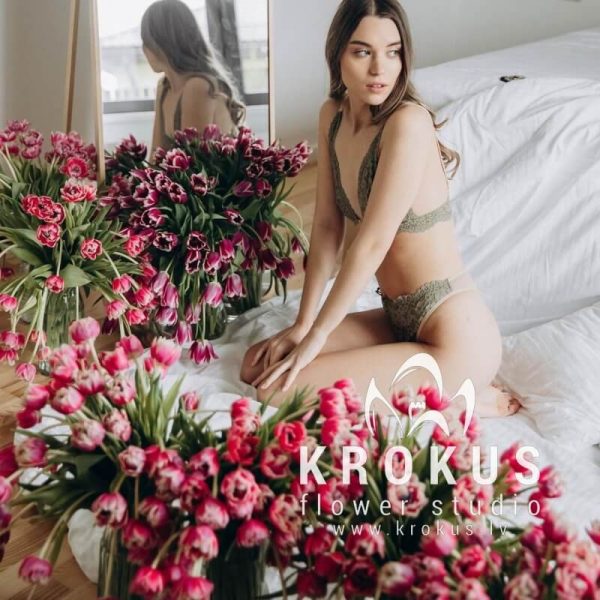 Set "Peony tulips"