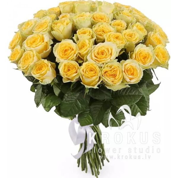 Yellow roses 60cm