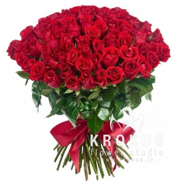 Red roses 60сm
