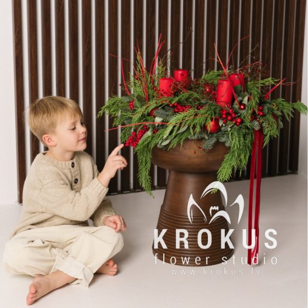 Christmas wreath ''Red Velvet''
