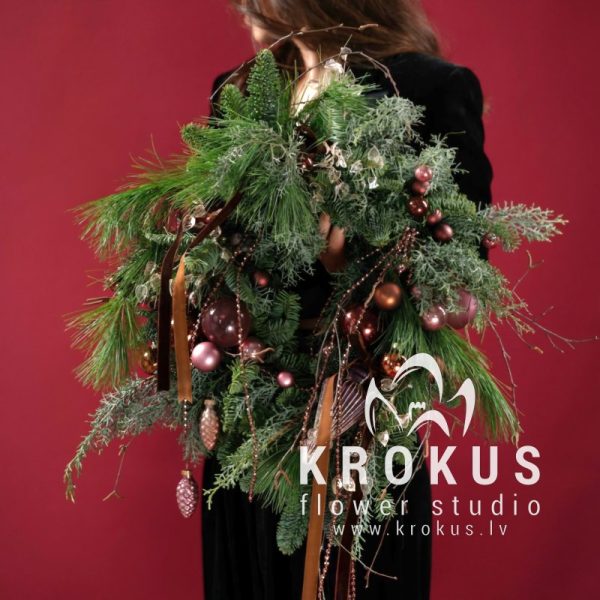 Christmas wreath velvet